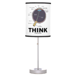 Eye (I) Think Anatomical Geek Humor Table Lamp