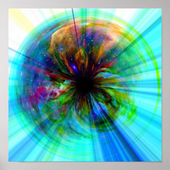 Eye in Orion Unique Digital Space Art Poster (Front)