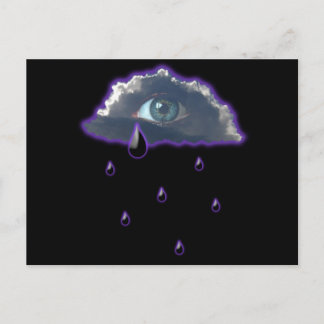 eye in the sky with tears of rain postcard