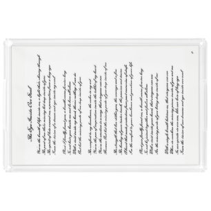 Eye Inside Our Soul Acrylic Tray
