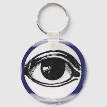 Eye Keychain by slowtownemarketplace at Zazzle