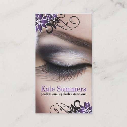 Eye Lash Extensions Business Cards