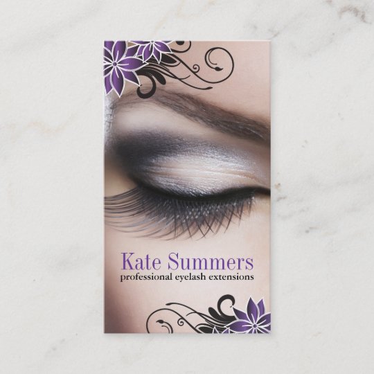 Eye Lash Extensions Business Cards