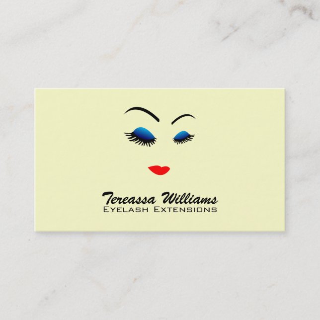 Eye Lash Extensions Business Cards (Front)