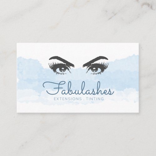 Eye Lash Extensions Tinting Beauty Business Card