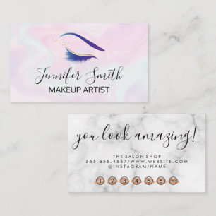Eye Lashes Beauty Loyalty Card
