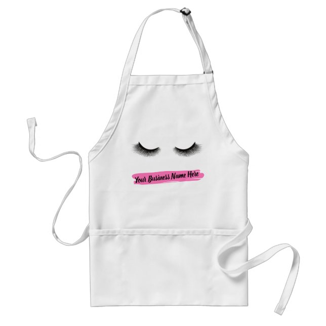 Eye Lashes Business Adult Apron (Front)