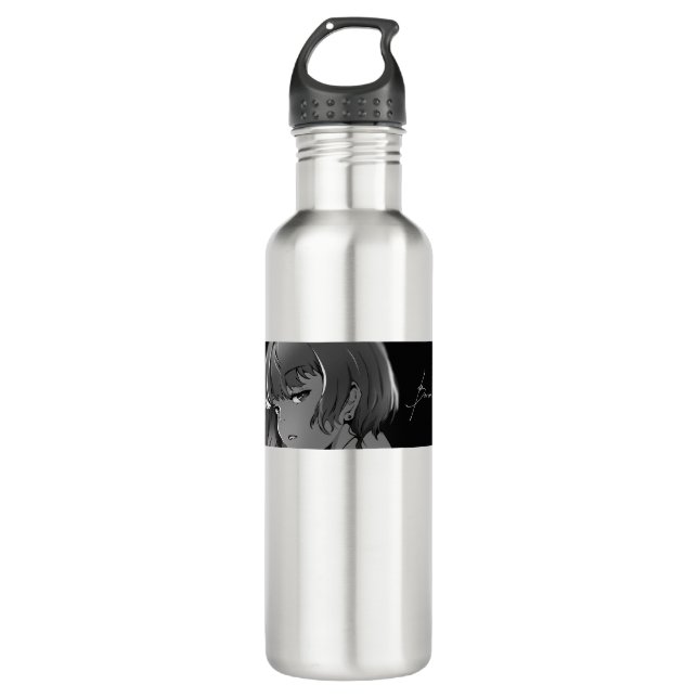 【Eye line】 Stainless Steel Water Bottle (Front)