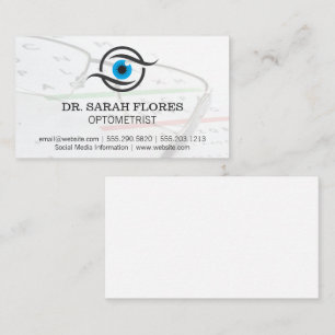 Eye Logo Prescription Glasses Business Card