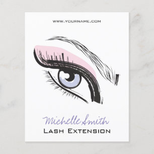 Eye long eyelashes Lash extension icon Flyer
