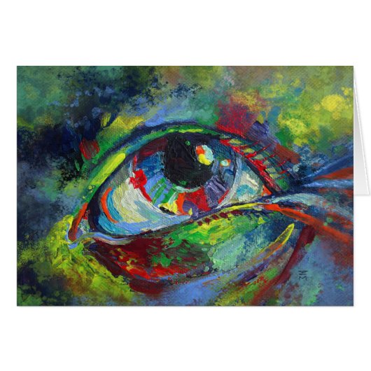 Eye Looking Up Cards (Front Horizontal)