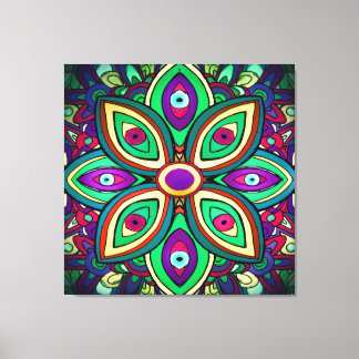 Eye Lotus (Wrapped Canvas Art Print)
