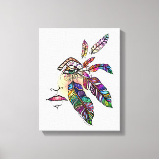 EYE Love FEATHERS Fantasy Art Canvas Print