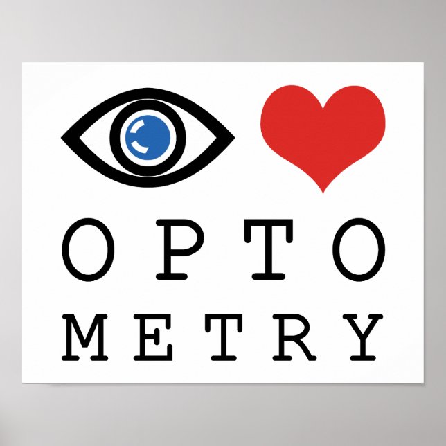 Eye Love Heart Optometry - Optometrist Eye Chart (Front)