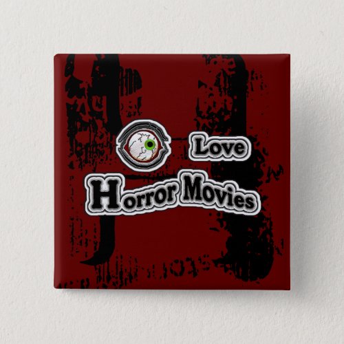 Eye Love Horror Movies Red_Black Button