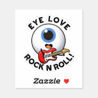 Funny Eyeballs Cartoon Eyes Sticker Set, Zazzle
