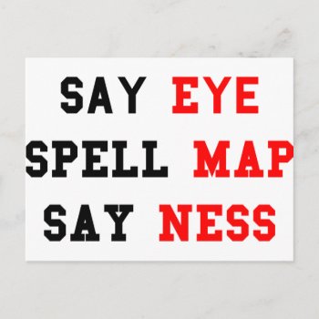 Eye Map Ness Postcard by mrteeshirtshope at Zazzle