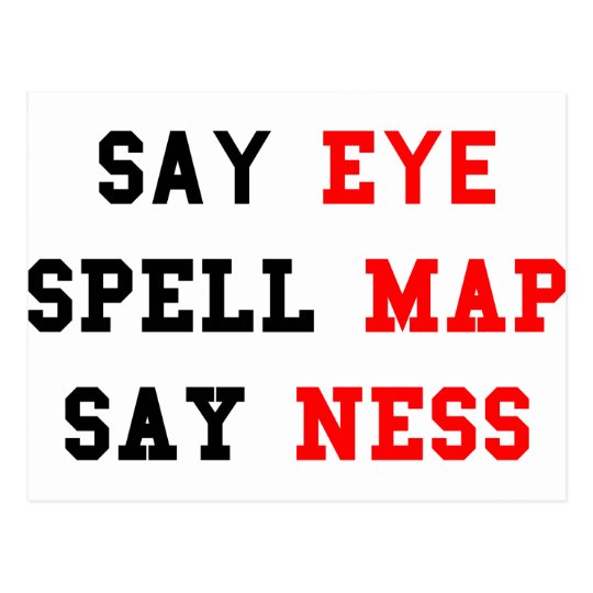 Eye Map Ness Postcard