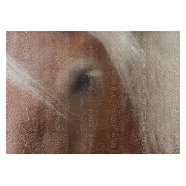 Eye Of A Belgian Draft Horse Animal Cutting Board (Front)