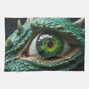 Eye of a Dragon Fantasy Art Kitchen Towel