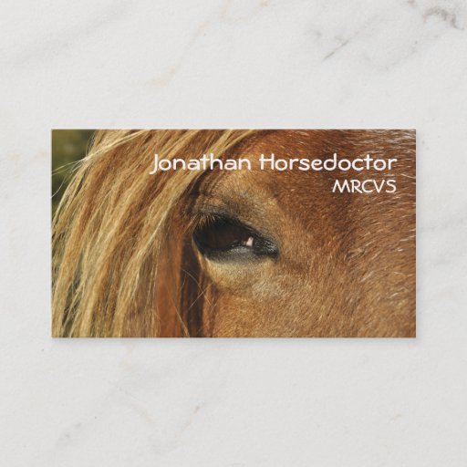 Customizable Horse business card
