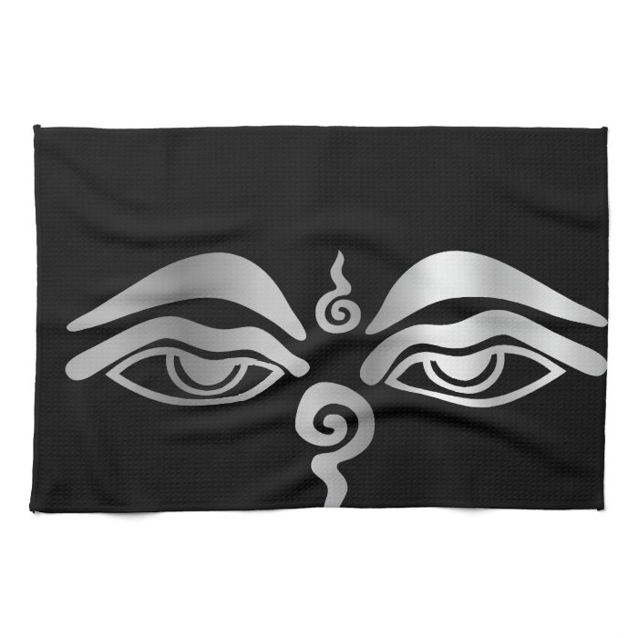 Eye of Buddha  Buddhism Symbol Hand Towel