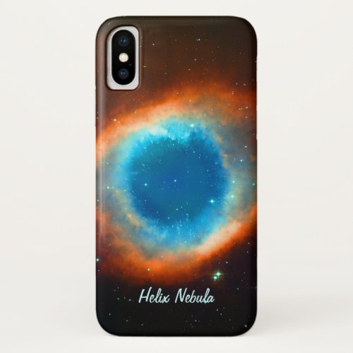 Eye of God Helix Nebula Galaxies and Stars iPhone X Case