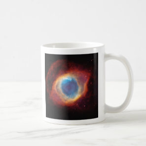 Eye of God Helix Nebula Stars Red Blue Clouds Coffee Mug