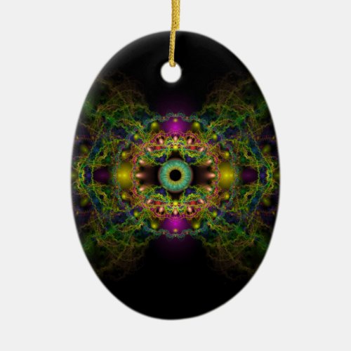 Eye of God _ Vesica Piscis Ceramic Ornament