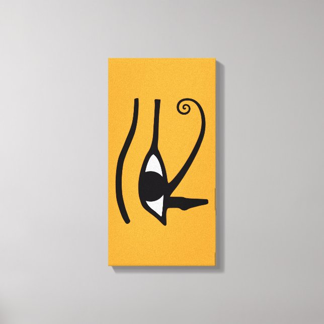 Eye of Horus - Anch - Life Keys - Hieroglyphs Canvas Print (Front)
