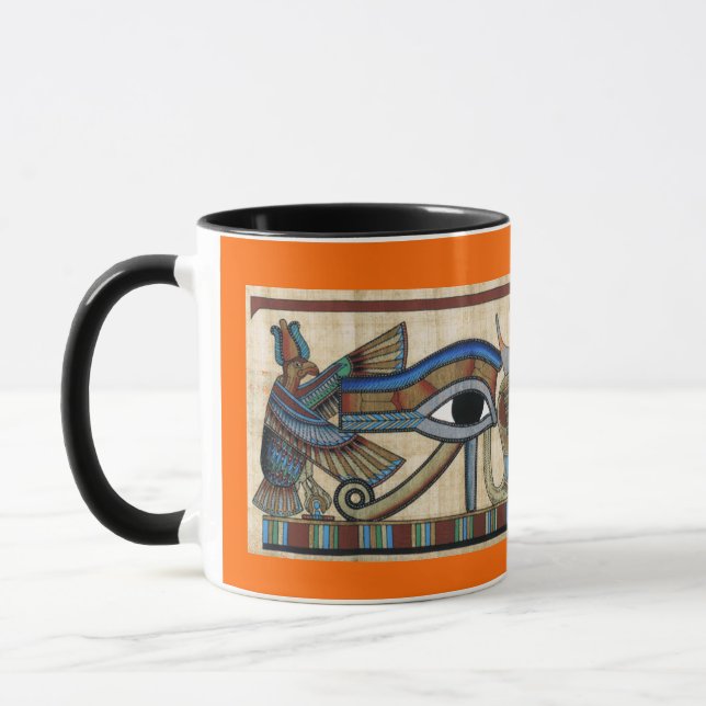 Eye of Horus Ancient Egyptian Art Mug (Left)