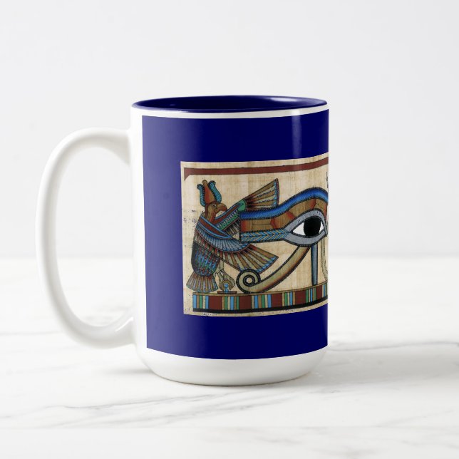 Eye of Horus Ancient Egyptian Art Mug (Left)