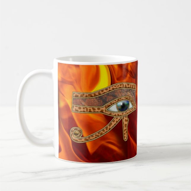 Eye of Horus Ancient Egyptian Art Mug (Left)