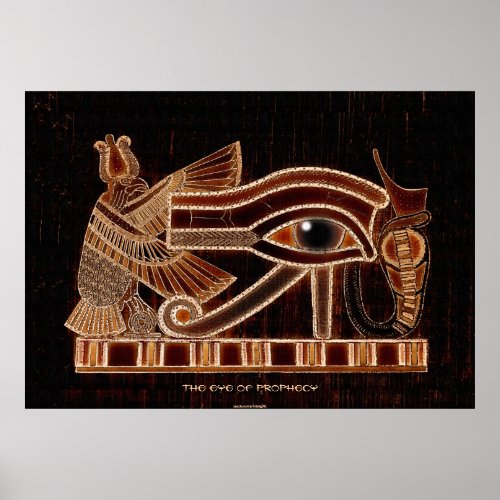 Eye of Horus Ancient Egyptian Symbol of Prophecy Poster