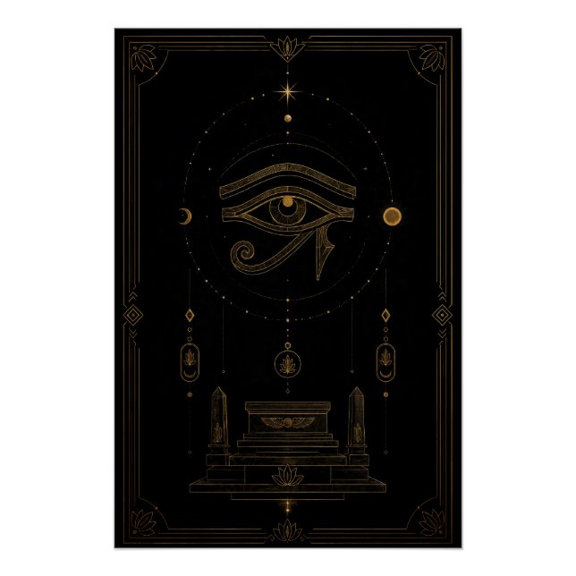 Eye of Horus Celestial Altar Poster (Front)