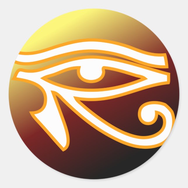 Eye of Horus Classic Round Sticker (Front)
