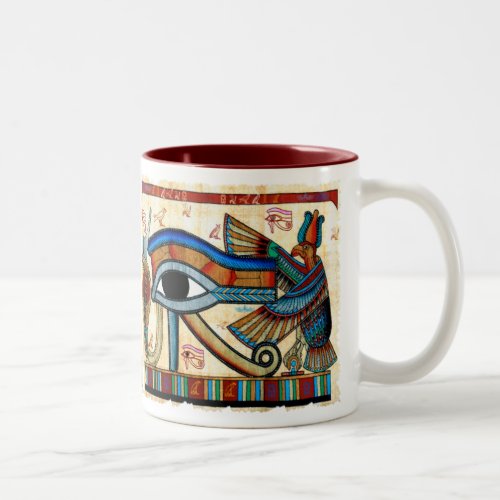 EYE OF HORUS Collection Two_Tone Coffee Mug