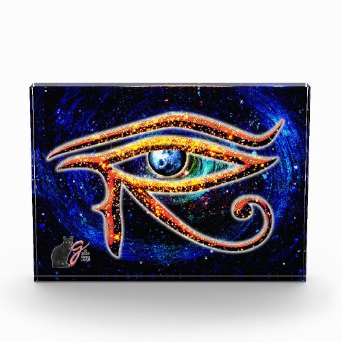 Eye Of Horus Color Illustration Acrylic Block