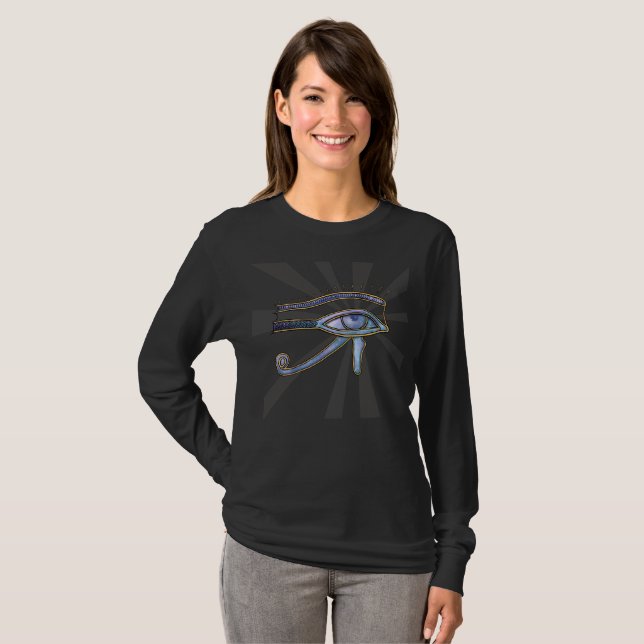 Eye of Horus design for women's  shirt. T-Shirt (Front Full)