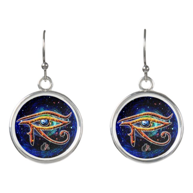 Eye Of Horus Earrings (Front)