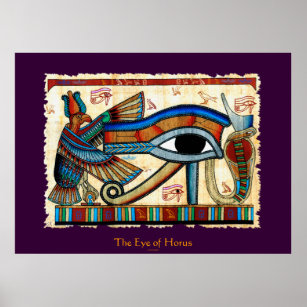 EYE OF HORUS Egyptian Art Poster