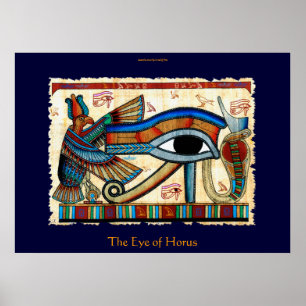EYE OF HORUS Egyptian Art Poster