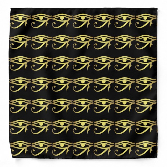 Eye of horus Egyptian symbol black Bandana (Front)