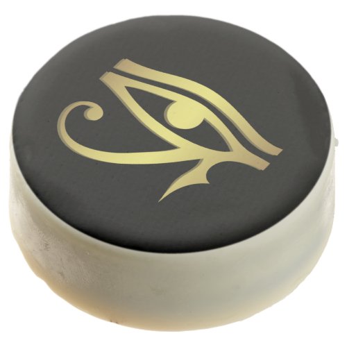 Eye of horus Egyptian symbol black Chocolate Covered Oreo