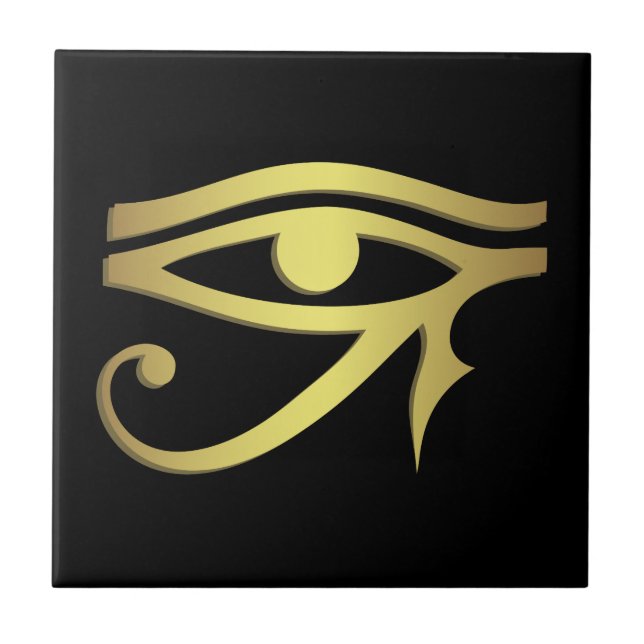 Eye of horus Egyptian symbol Ceramic Tile (Front)