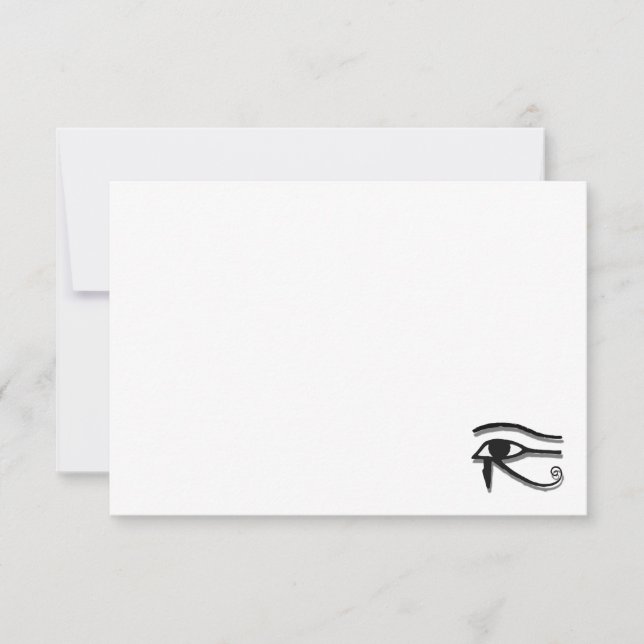 Eye Of Horus Egyptian Symbol Custom Blank Note Card (Front)