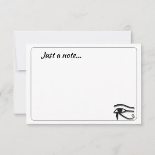 Eye Of Horus Egyptian Symbol Custom Just a Note