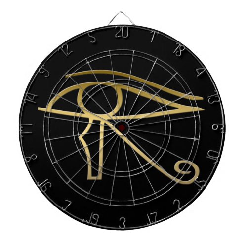 Eye of Horus Egyptian symbol Dartboard With Darts