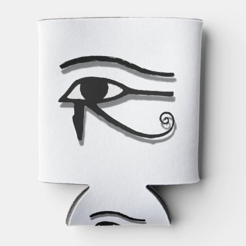 Eye Of Horus Egyptian Symbol Ink Drawing Can Cooler