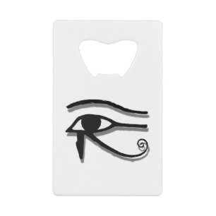 Eye Of Horus Egyptian Symbol Ink Drawing Credit Card Bottle Opener